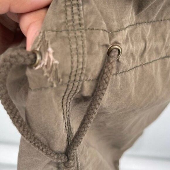 Zara woman olive green long military jacket size small BoxV patches - Picture 4 of 8